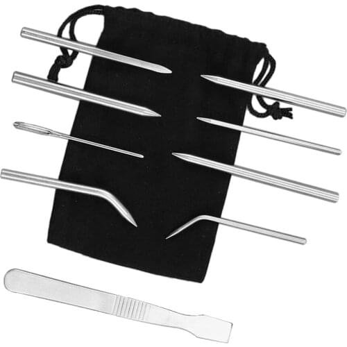 1 Set of Paracord Stainless Steel Needles, Knitting Crafting , String for