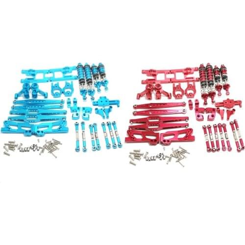 2 Set 12428 Upgrade Accessories Kit For Wltoys 12428 12423 12427 Feiyue Fy03 Q39 Q46 1/12,Blue & Red