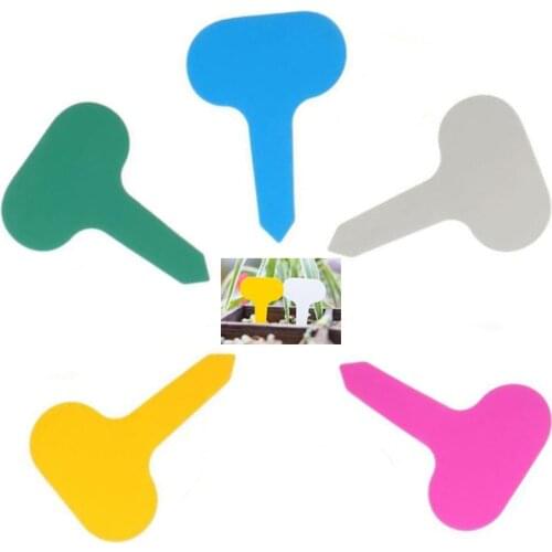 50/100pcs Colorful Plant Markers Garden Vegetable Tags Sign PVC Gardening Labels Stake on Soil Paint Sticks Waterproof