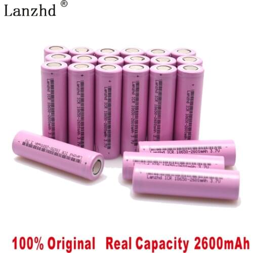 8-40Pcs 18650 Rechargeable Battery 2600mAh li ion Batteries 3.7V for samsung 18650 Lithium Battery for Flashlight notebook