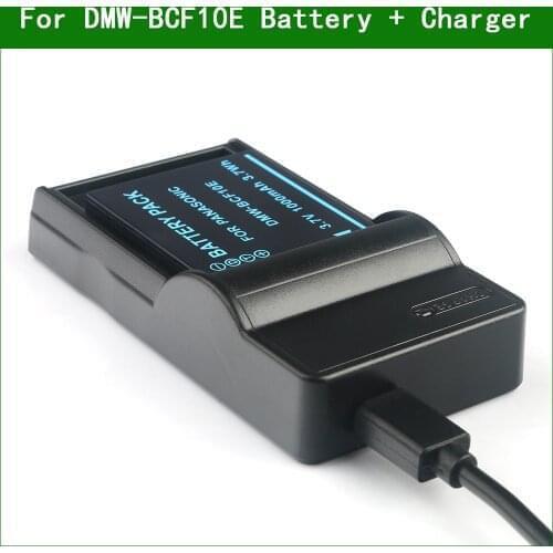DMW-BCF10 CGA-S/106B S/106C Digital Camera Battery + Charger For Panasonic DMC-FX60 FX65 FX66 FX68 FX70 FX700 FX75 TS1 TS4