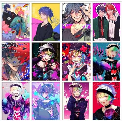 5d Diy Diamond Painting Anime Hypnosis Microphone Cartoon Girl Fashion Diamond Mosaic Embroidery Cross Stitch Home Decor Gift
