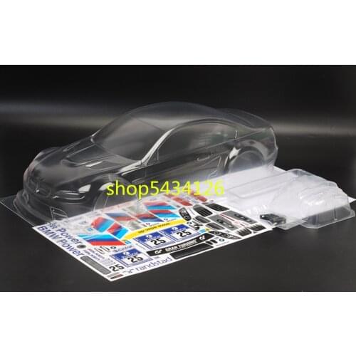 Rc Car BMW-M3 GT2 Unpainted Body For 1/10 Touring Car Shell D4 XIS Rc Drift Cars Tamiya (Include Light Cup & Wing)