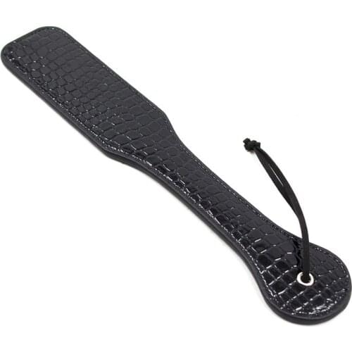 Bondage Toys Flirting Tempo Black Leather Paddle