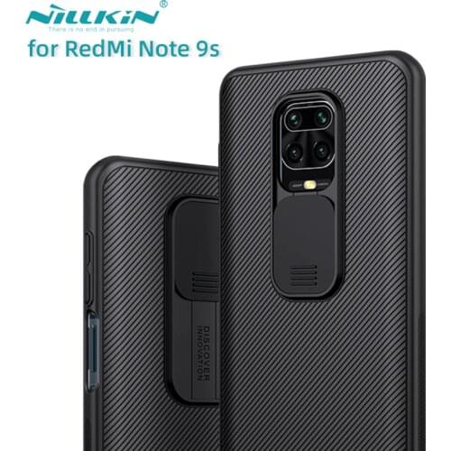 For XiaoMi RedMi Note 9s Note 9 Pro Max Phone Case,NILLKIN Camera Protection Slide Protect Cover Lens Protection Case