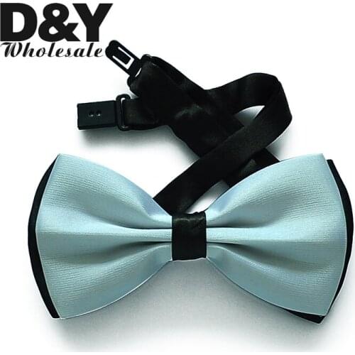 Ties For Men Womens 5pcs Double Colors Polyester MIX wedding party Pre-tied Tuxedo Dress Bow tie Wholesale Gift Cravat Shirts