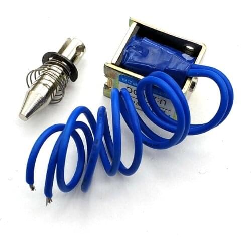 HCNE1-0520 12VDC /6VDC/24VDC 5mm tensile 2N (20g) Force Open Frame Solenoid Electromagnet