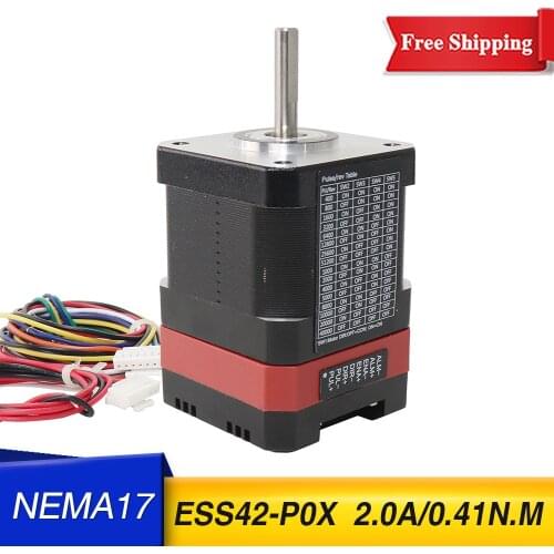 Nema17 Closed loop Integrated Stepper servo motor with driver 0.41Nm 2.0A Servo-stepper motor & drive Hybrid ESS42-P0X-40MM