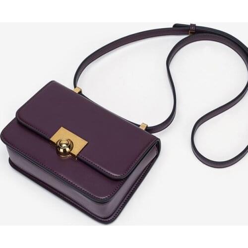 New Fashion One Shoulder Square Bag Mini Messenger Womens Bag Pu Flap Purse Bags For Lady Classic Simple Female Crossbody Bag