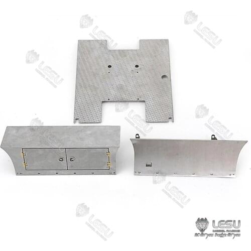 1/14 LESU Metal Side Skirt with Toolbox for Scale DIY TAMIYA Scania R470 R620 Tractor Truck Trailer Model