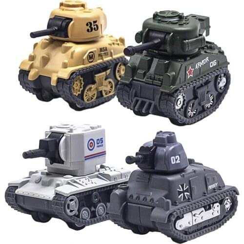 Tank Model Pint-sized Pull Back 1: 64 Kids Educational Toy for Living Room Play City Vehicle Educational Toys For Childern