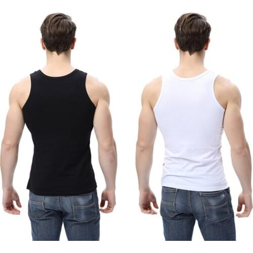 Men Tank Tops Sexy solid color Sleeveless Tees Shirts Undershirts Bodybuilding Singlets Stringer Muscle Vest Tight underwear