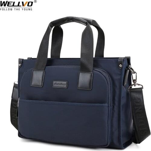 Men Business Briefcase Male New Hand Bag Waterproof Nylon Crossbody Messenger Handbags Adjustable Shoulder Strap Bolsa XA792ZC
