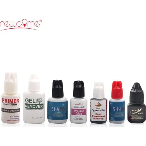 NEWCOME 1 Bottle All Eyelash Extension Glue Fast Drying False Eyelash Extension Glue Over 6 Weeks Professional Tools for Make Up