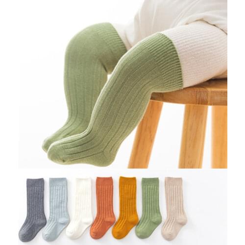 Baby boy Girl Winter Socks Cartoon Kids Spring Autumn Cotton Breathable Keep Leg Warmers Floor Anti-skid Toddler Socks knee pads