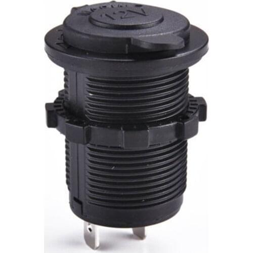 NEW Universal 12V Automobile Motorcycle Pedestal Car Boat Motorbike Cigarette Lighter Socket Plug Outlet Waterproof
