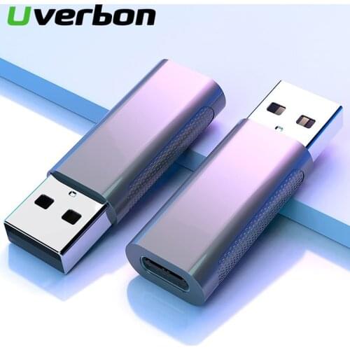 USB 3.1 Adapter USB To Type C Converter 10Gbps OTG Adapter For MacBook Pro iPad Pro 3A USB C Fast Charging Adapter For Phone