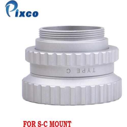 Pixco For S-C Suit for Kodak Cine Ektar S Mount Lens Lens to C Mount Adapter