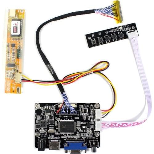 HD MI VGA AV LCD Controller Board KYV-N5 V3 for 15.4"N154C1-L02 LP154WP1 17" LTN170X2 B170PW01 1440x900 LCD Screen
