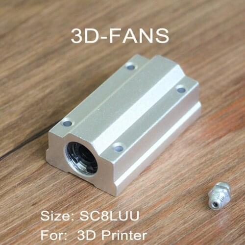 4Pcs/lot SC8LUU 8mm Linear Motion Ball Bearing Slide Bushing Linear Shaft For CNC For 3D Printer