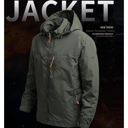 Tactics Military Jackets Hooded Tactical Windproof Waterproof Jacket Men Army Combat Jackets Tactical Multi Pockets Bomber Coats