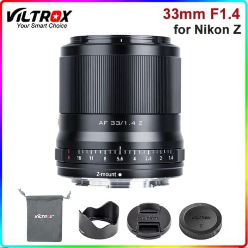 Viltrox 33mm F1.4 STM Auto Focus Wide-Angle Lens APS-C for Nikon Z-Mount Mirrorless Camera Z fc Z50 Z5 Z6 Z6 II Z7 Z7 II