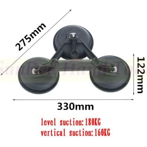 BESTIR taiwan made black die-casting aluminum alloy absorb heavy marble industry sucker plate NO.04433