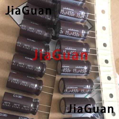 20PCS NEW NICHICON CS 450V15UF 12.5X25MM electrolytic capacitor 450V 15UF High frequency long life cs 15uF/450V