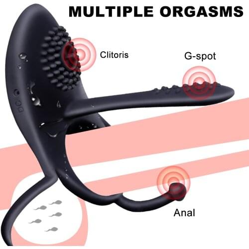 Cock Vibrator Ring Remote Control Penis Rings Sex Toys for Couples Male Delay Ejaculation G-spot Clitoris Stimulator Cock Ring