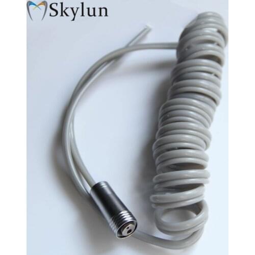 1 PC Dental 2 Holes High Speed handpiece Spiral type Hose Tubing With Connector Dental Chair Unit Tube Silicone Pipe SL1117