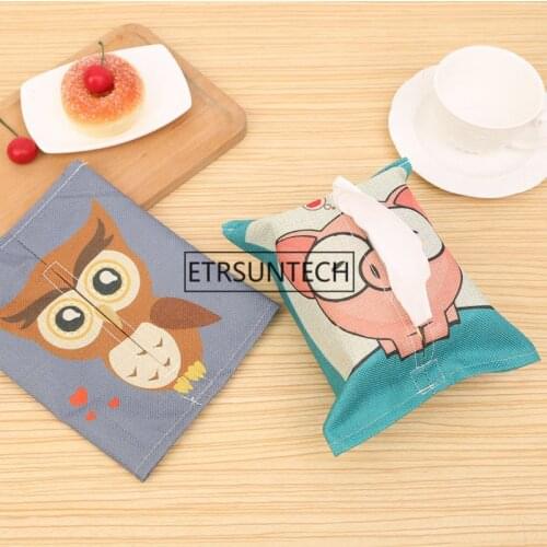 160pcs Creative Cloth Tissue Box Tissue Bags For Toliet Home Decorations Baby Wipes Towel Storage Case