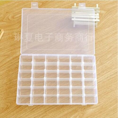 The 36 Element Lattice Box Debris Incorporated Removable Multi Strip Multicolor Diamond Tool Box Manicure Color Random