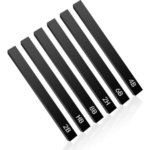 6x Smooth Drawing Compressed Charcoal Sticks Graffiti Pencils Sketching Set for Beginners DIY Drawing Crafts Shading
