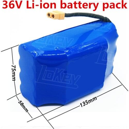 36V 4.4Ah li-ion cell rechargeable li-ion battery pack for RC toys electric self balance scooter hoverboard unicycle+charger