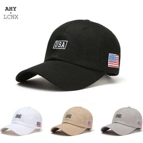 2020 Fashion New Letter Embroidered USA Sun cap men women baseball caps American flag Hat Mens casual outdoor Sport dad Hat