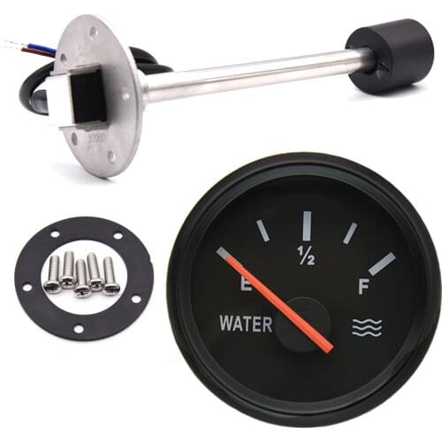 0-190 ohm 240-33ohm Water Level Guage Meter 125mm 150mm 200mm 250mm 600mm Fuel Level Sensor Fuel gauge for marine boat car Truck