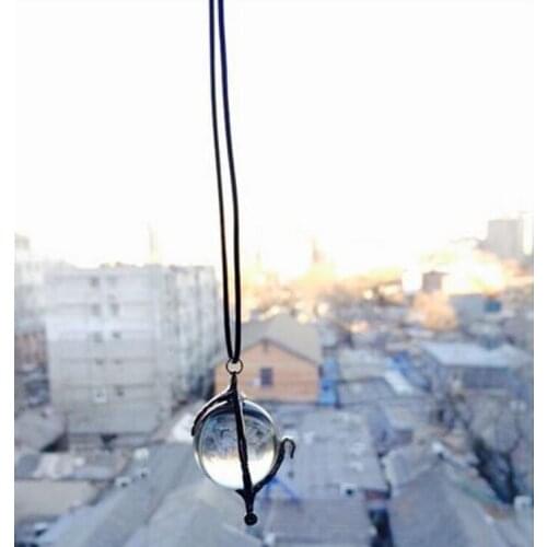 Girls W.I.T.C.H. Necklace Pendant Chain Heart of Kandrakar Cosplay Prop Gift Glass Necklaces Anime Chain Props