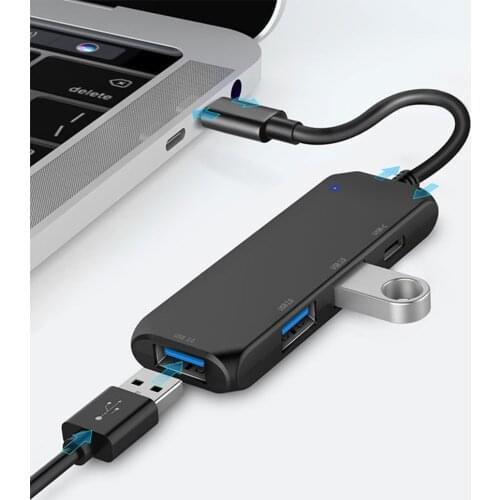 Type C USB C HUB 3Port USB2.0 docking station for MacBook Xiaomi Samsung Galaxy S9 Huawei P20 USB HUB Computer Accessories