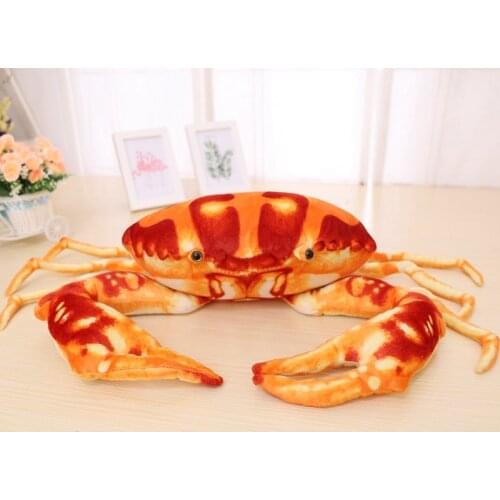 Simulation Crab Plush Toy Soft Cartoon Creative Crab Stuffed Animal Doll Home Decoration Toys Sofa Pillow Kid Boys Birthday Gift