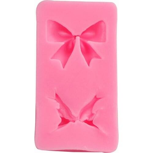 Baking Tools DIY Chocolate Silicone Mold Bow Fondant Cake Biscuit Frosting Silicone Mold Tool