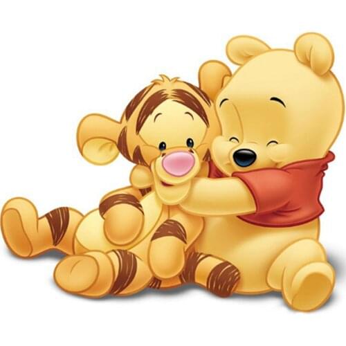 Square Diamond Embroider DIY Diamond Painting Rhinestone Needlework Cartoon Disney Winnie The Pooh Tigger Mosaic Diamond Sticker