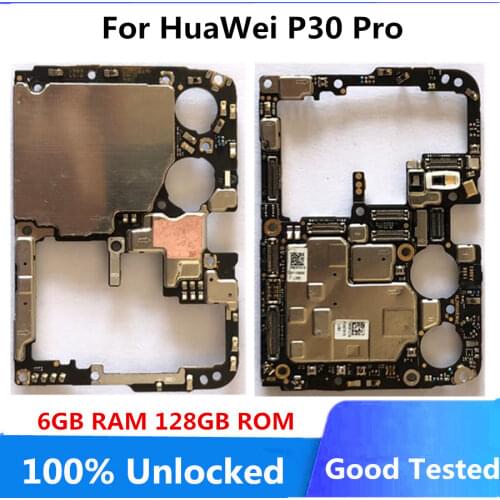 For HUAWEI P30 Pro 6GB RAM 128GB ROM Factory Unlocked Motherboard Original Main Logicboard Android System Full Chips