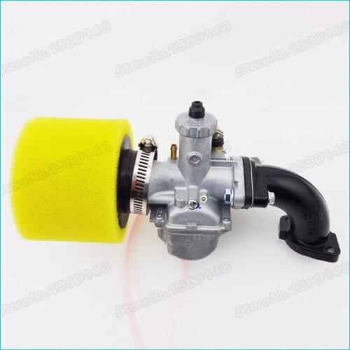 Mikuni VM22 Carb 26mm Carburetor Intake Pipe Yellow Air Filter 110cc 125cc 140cc Lifan YX Pit Dirt Bike Motorcycle Quad