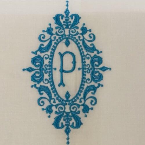 Set of 12 Monogrammed Dinner Napkins White Hemstitch Linen Table Napkins Embroidered Letter Tea Napkin 20x20-inch