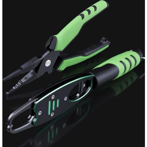 Aluminum Alloy Fishing Pliers Grip Set Split Ring Cutters Line Hook Recover Fishing Tackle High Quality Fishing Tool