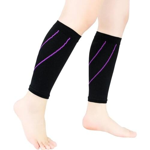 NEW 1 Pair Sport Running Cycling Unisex Calf Leg Protection Compression Sleeve Socks