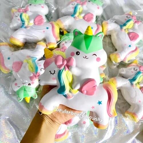 Popularboxes poli riding unicorn limited stock squishy Slow Rising Gift Toy