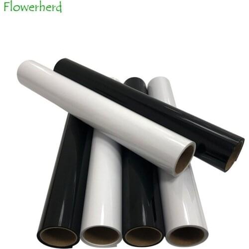 Heat Transfer Vinyl HTV Rolls, 2 Kinds Iron on Vinyl Bundle 12"x12" for Cricut, Silhouette & Cameo DIY Iron on T-Shirts Fabrics