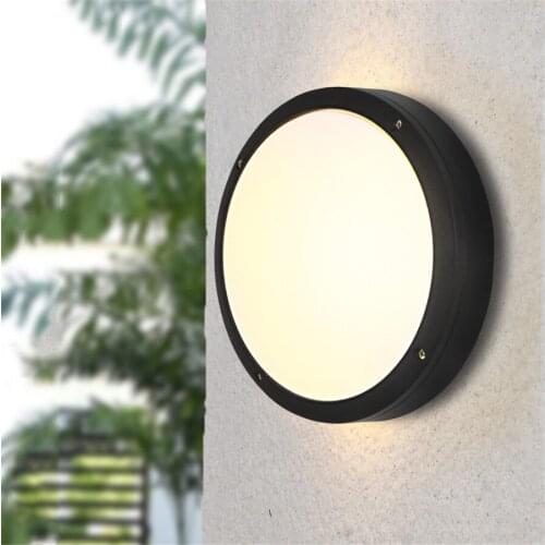 Outdoor Waterproof LED Wall Light 6W 18W Aisle Corridor Porch Wall Lamps Balcony Hotel Building Front Door Wall Lamps