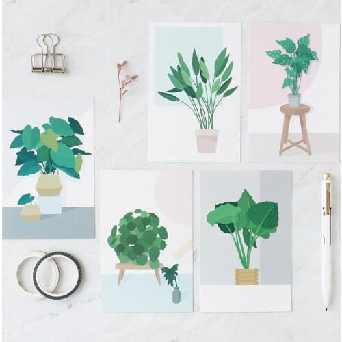 30pcs I have a Potted plant design card multi-use as Scrapbooking party invitation DIY gift card message card postcard